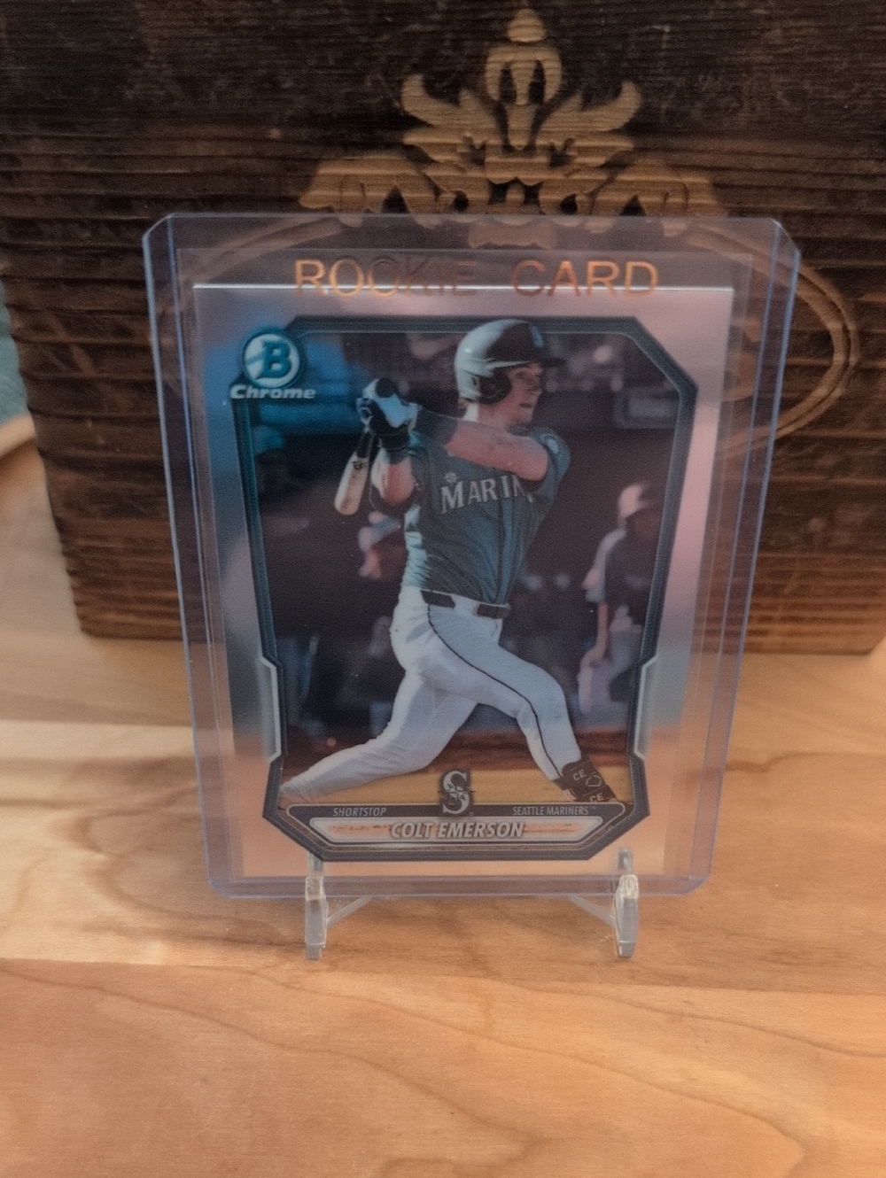 2026 Bowman Chrome Colt Emerson Rookie Prospect Card Mariners